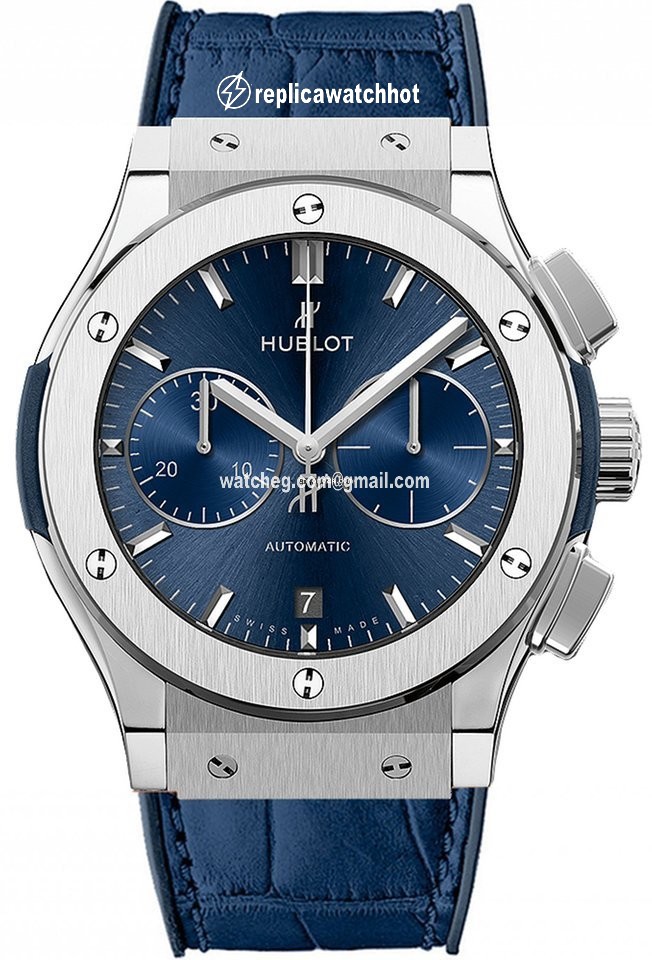 Hublot Classic Fusion Blue Mens watch Unisex Automatic Titanium 521.NX.7170