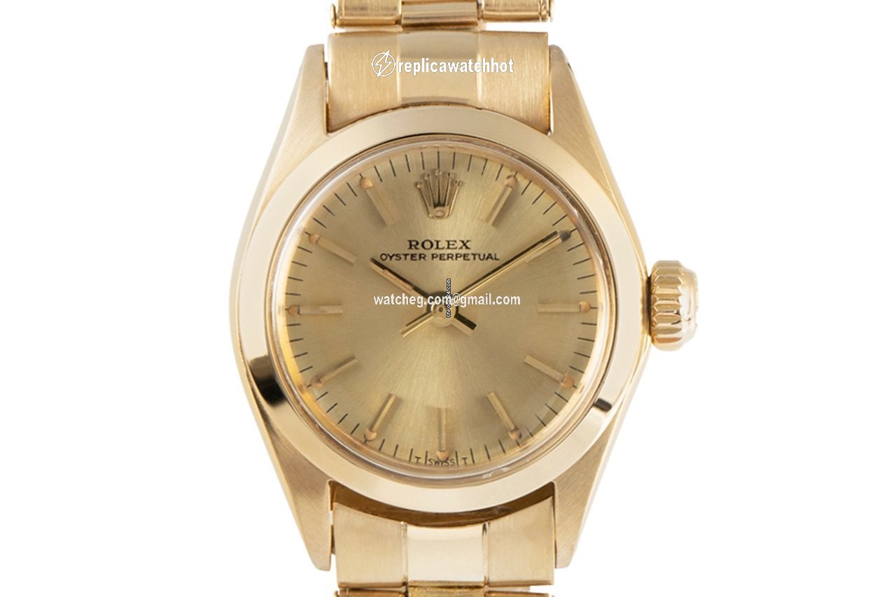 Rolex Oyster Perpetual Womens watch Yellow gold Automatic 6618