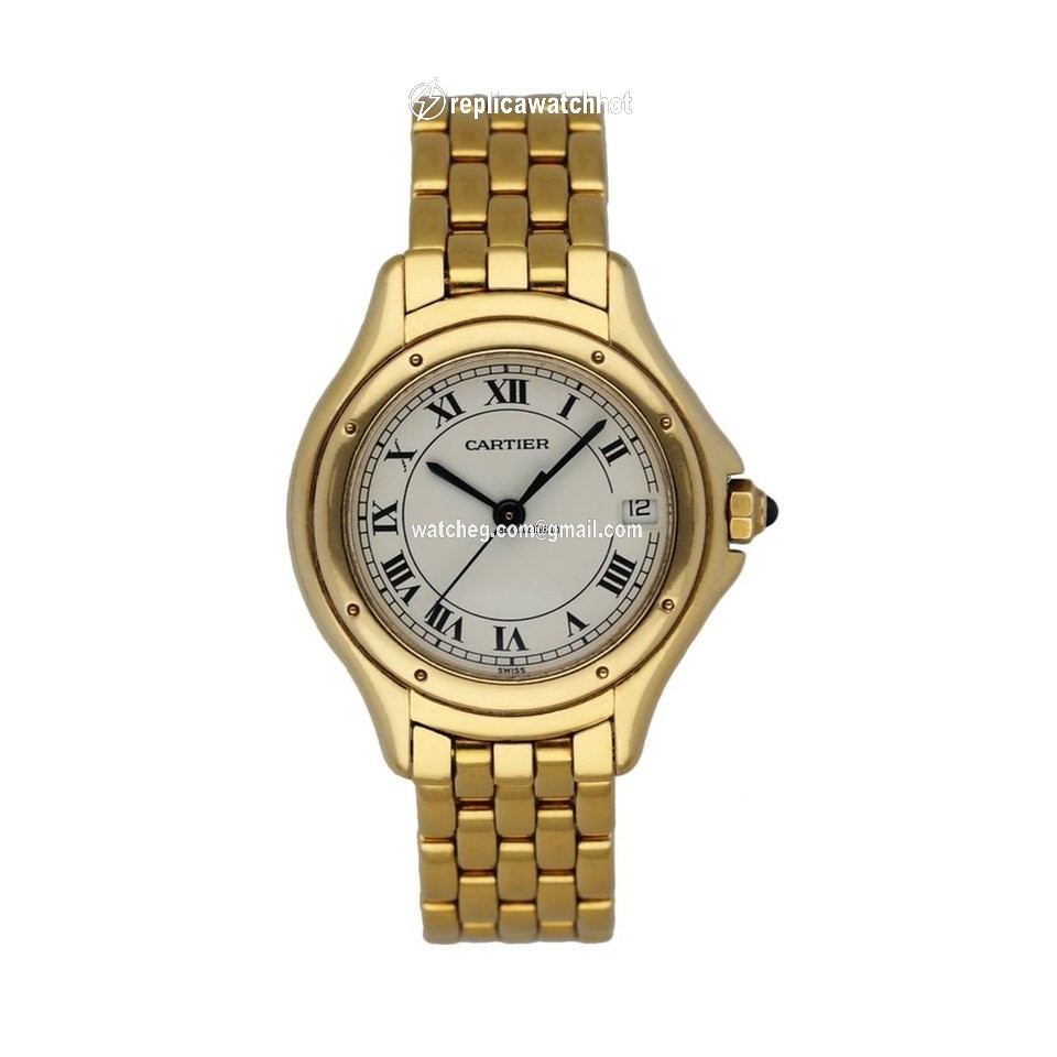 Cartier Cougar Womens watch Quartz Yellow gold 887906