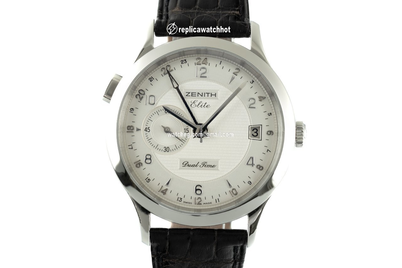 Zenith Elite Dual Time Mens watch Unisex Automatic Steel 03.1125.682