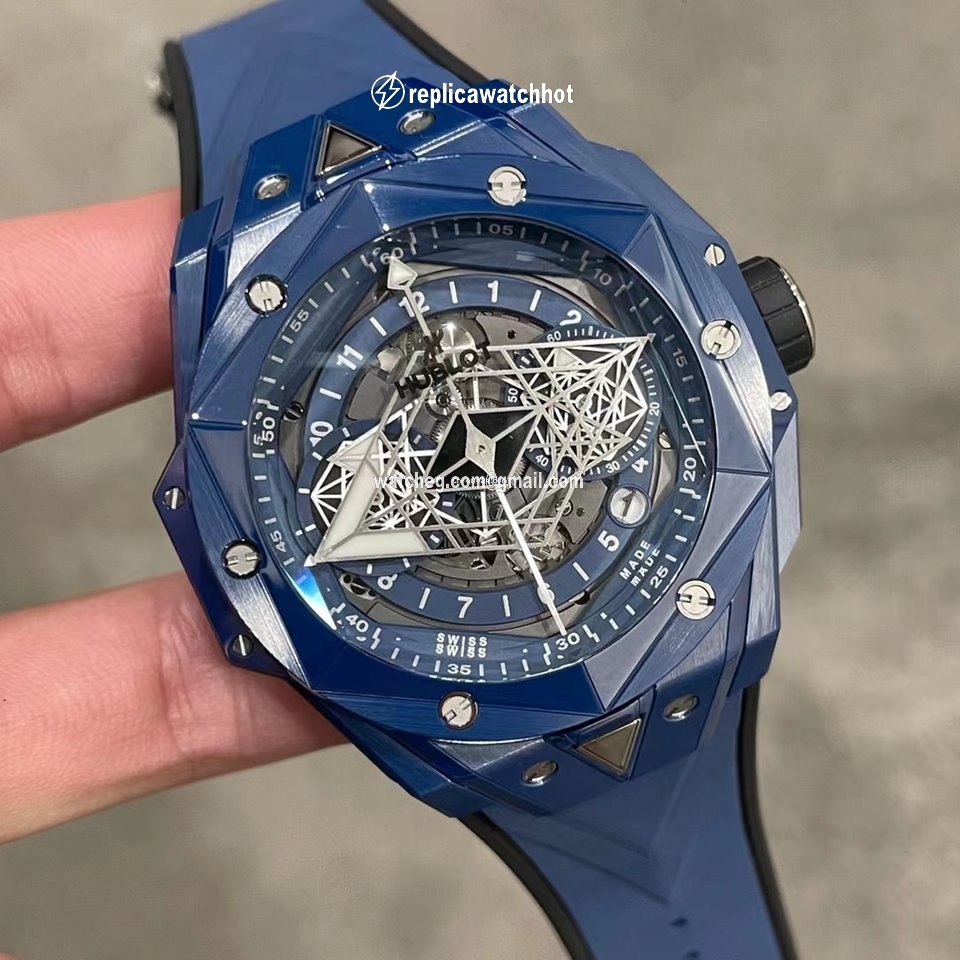 Hublot Big Bang Sang Bleu Mens watch Unisex Automatic Ceramic 418.EX.5107.RX.MXM21