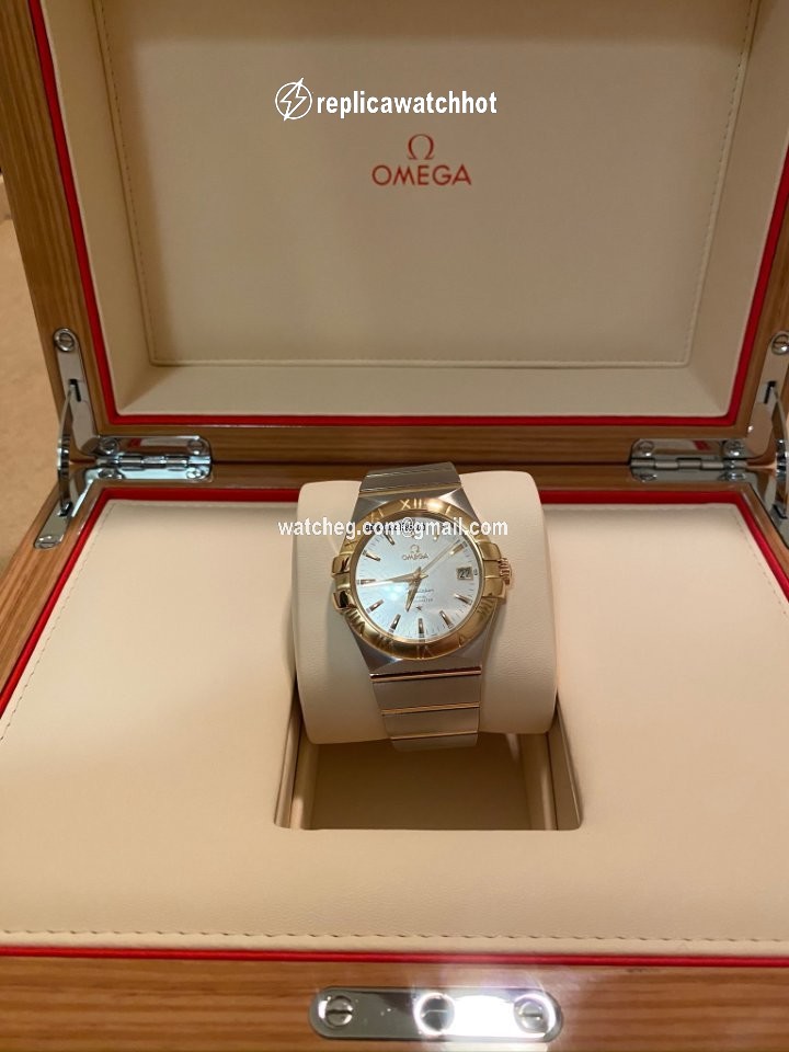 Omega Constellation Ladies Womens watch Automatic Gold Steel 123.20.35.20.02.002