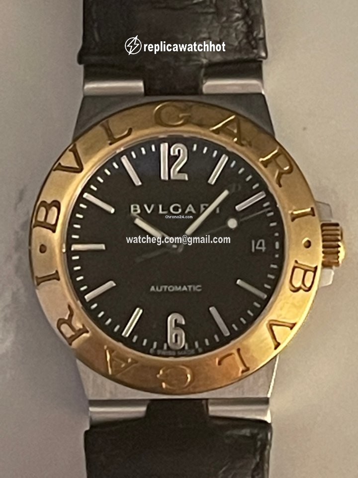 Bulgari Diagono Mens watch Unisex Automatic Gold Steel LC35SG