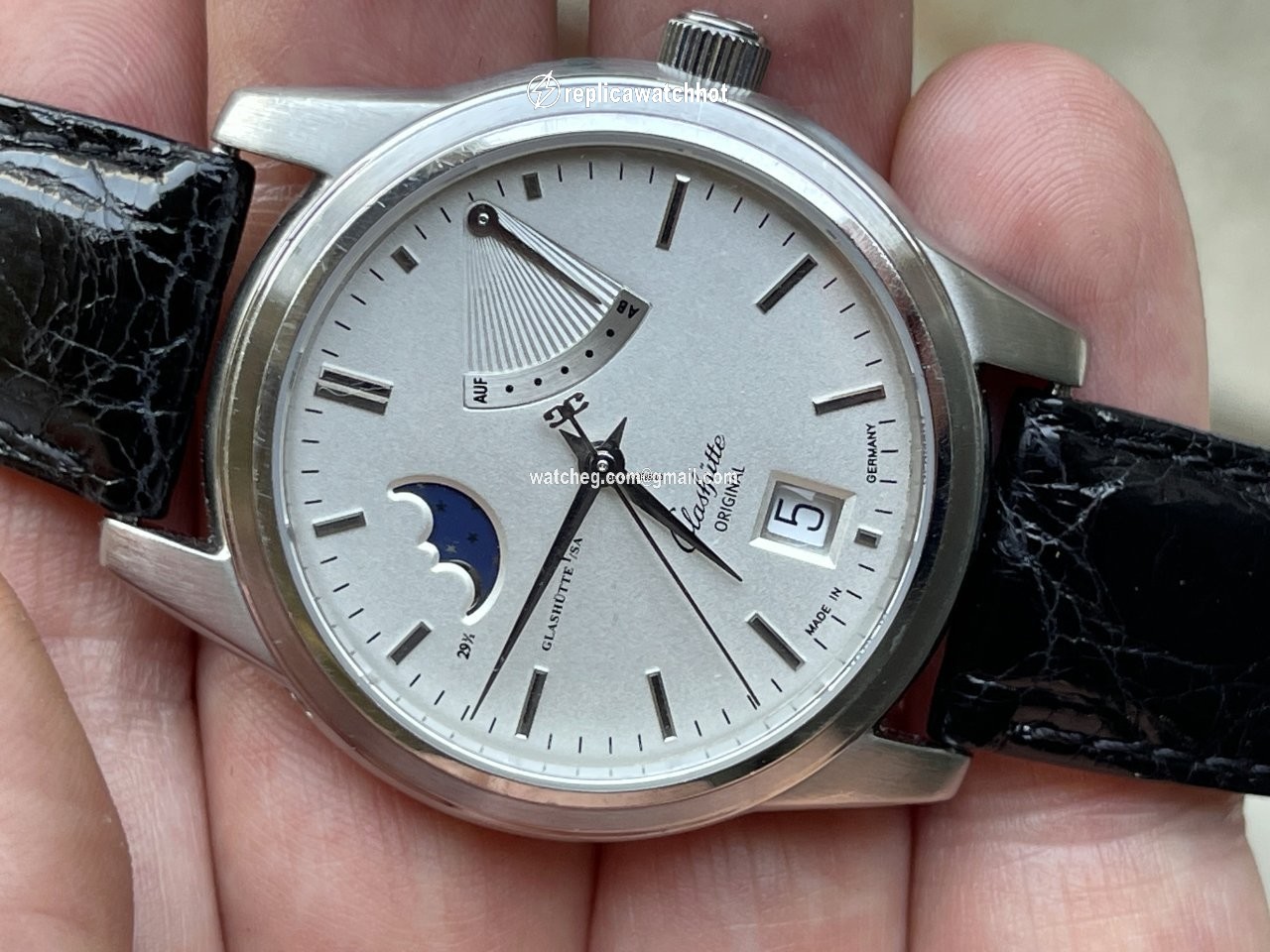 Glashtte Original Senator Power Reserve Display Mens watch Unisex Automatic Steel 39-44-04-12-04