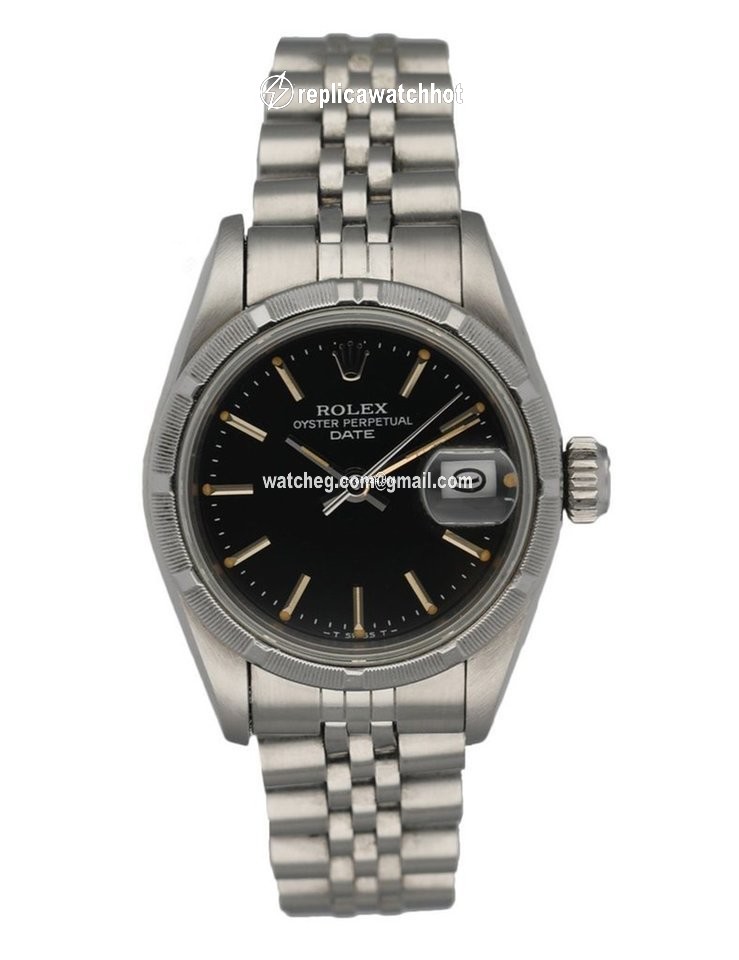 Rolex Oyster Perpetual Lady Date Womens watch Steel Automatic 69190