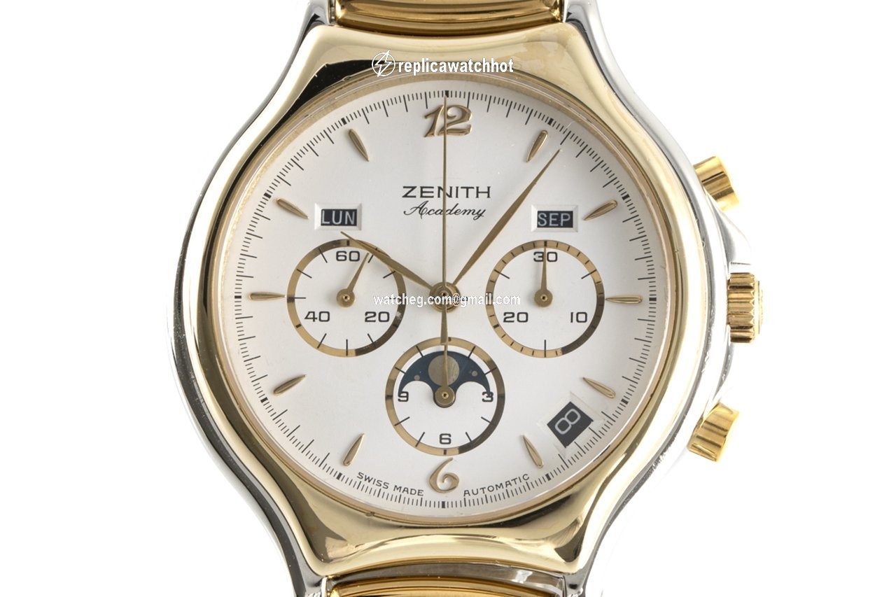 Zenith Academy Mens watch Unisex Automatic Gold Steel 59.6000.410