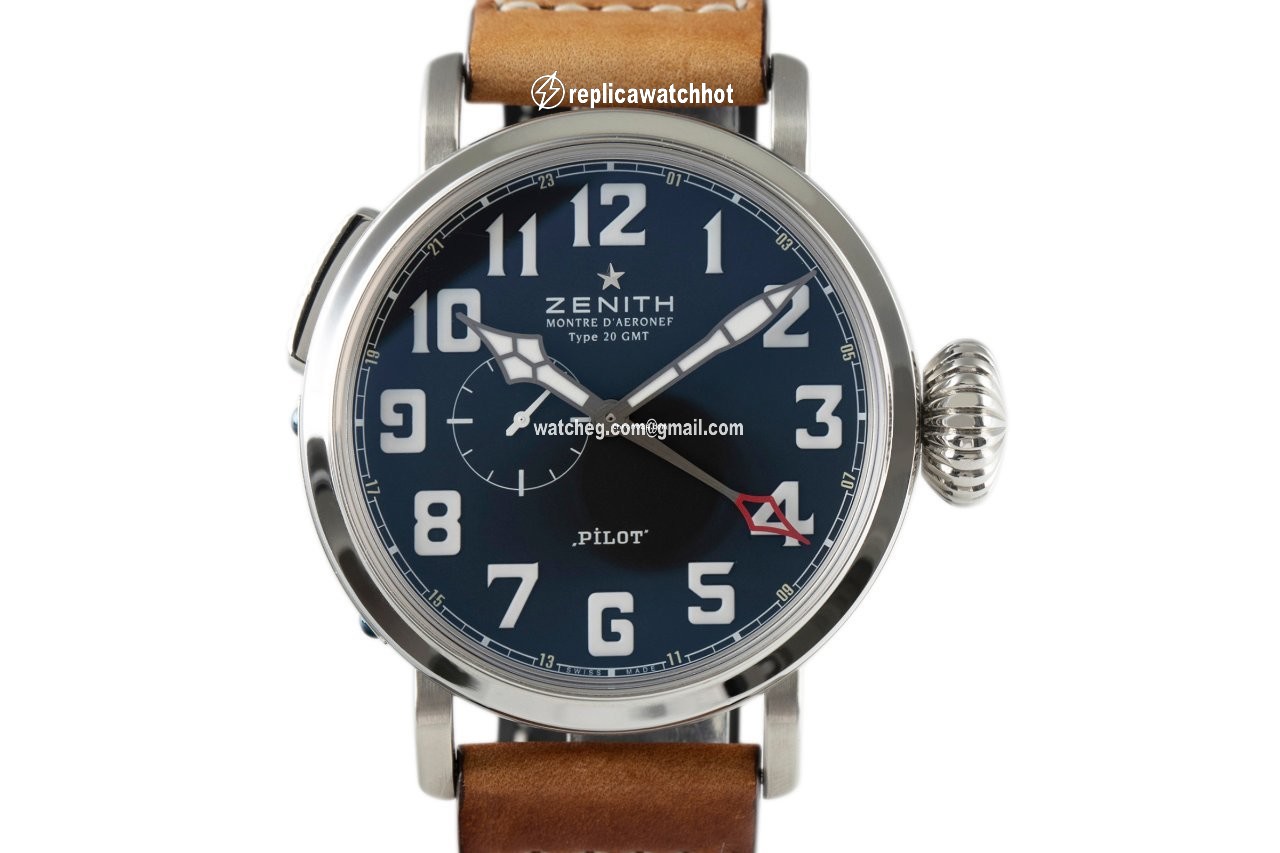 Zenith Pilot Type 20 GMT Mens watch Unisex Automatic Steel 03.2430.693