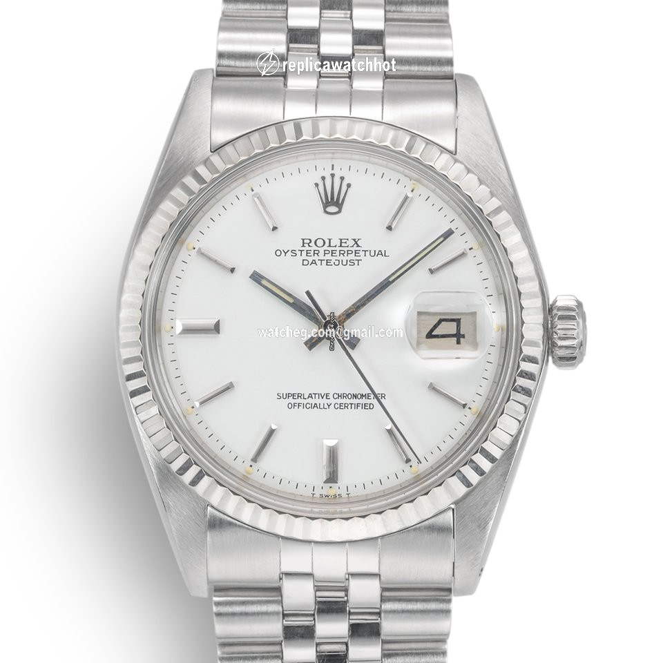 Rolex Datejust 36 Mens watch Unisex Gold Steel Automatic 1601 Vintage