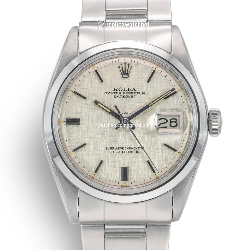 Rolex Datejust 36 Mens watch Unisex Steel Automatic 1600 Vintage