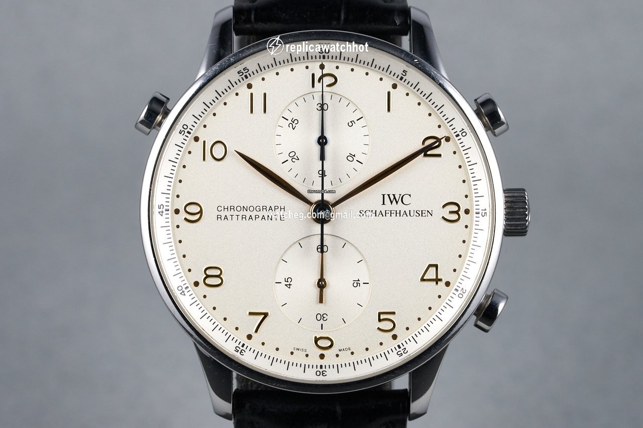 IWC Portuguese Chronograph Mens watch Unisex Manual winding Steel IW3712