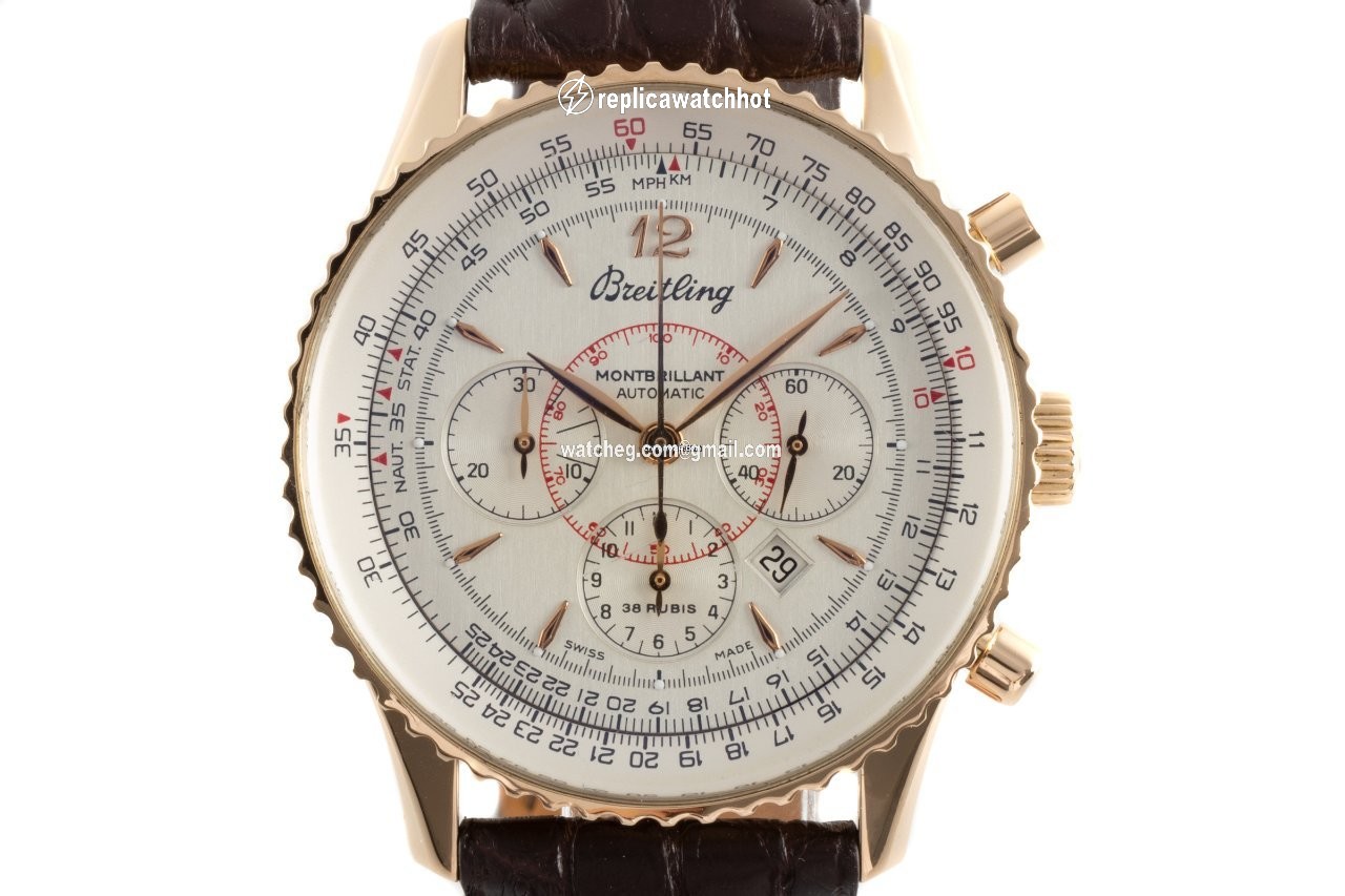 Breitling Montbrillant Mens watch Unisex Automatic Yellow gold H41330