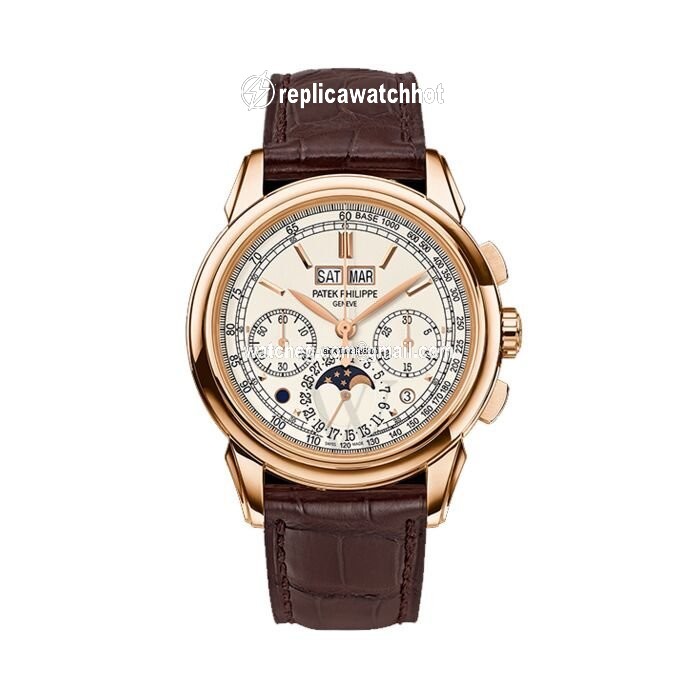 Patek Philippe Perpetual Calendar Chronograph Mens watch Unisex Manual winding Rose gold 5270R-001