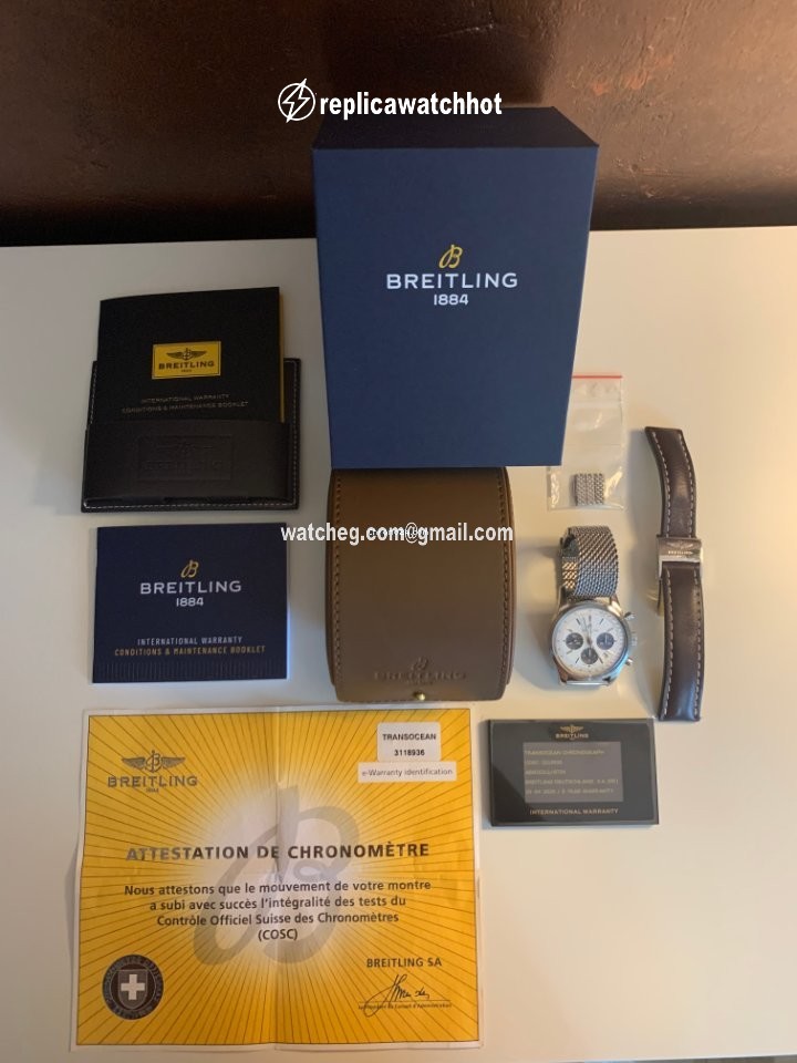 Breitling Transocean Chronograph Mens watch Unisex Automatic Steel AB015212 G724 154A