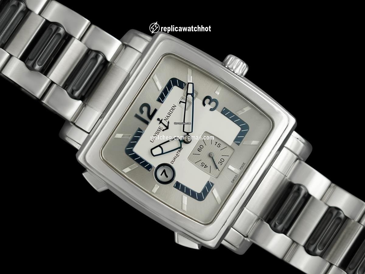 Ulysse Nardin Quadrato Dual Time Mens watch Unisex Automatic Steel 7818SH