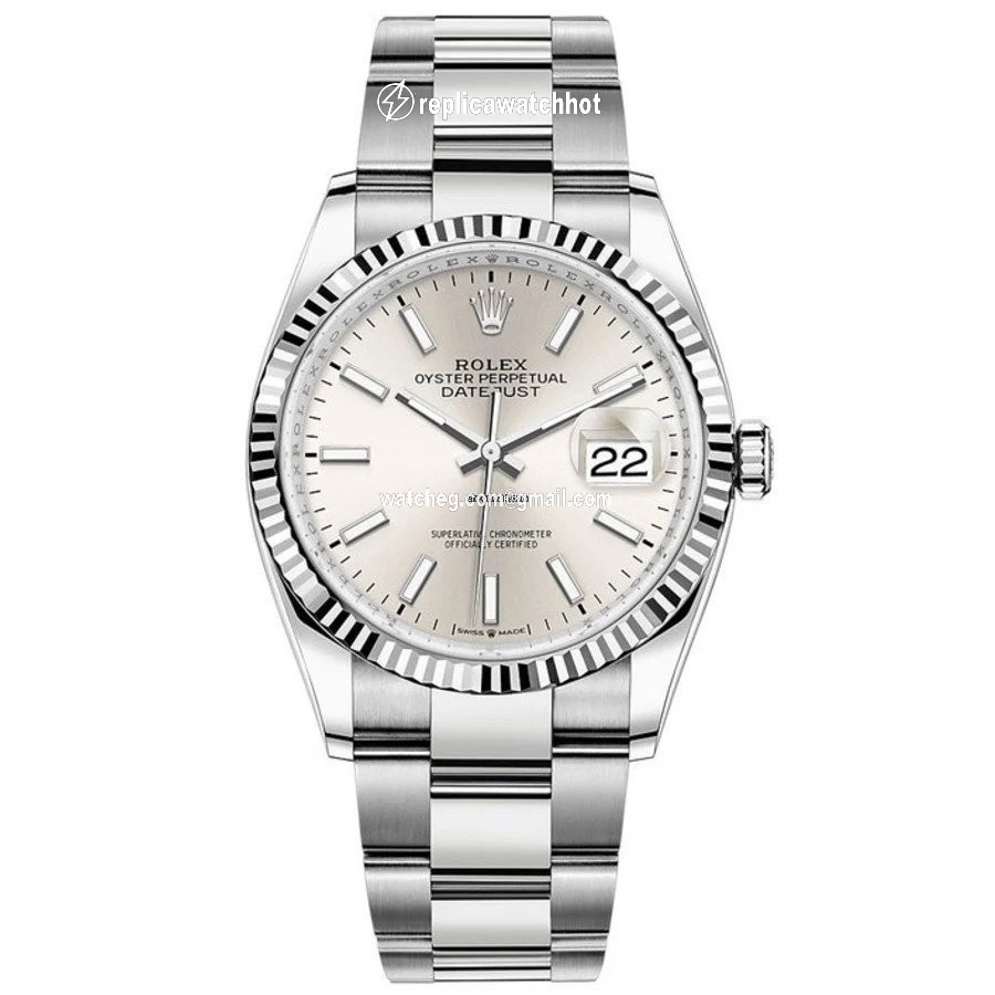 Rolex Datejust 36 Mens watch Unisex White gold Automatic 126234 Sliver Oyster