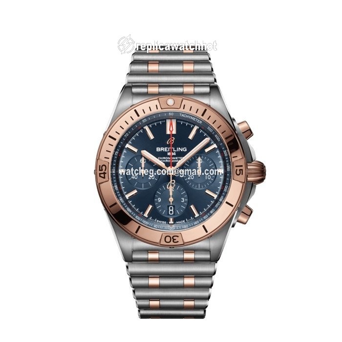 Breitling Chronomat Mens watch Unisex Automatic Gold Steel UB0134101C1U1