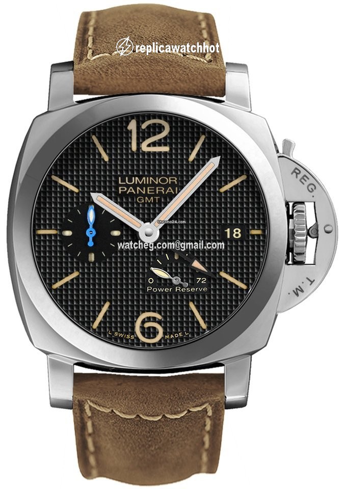 Panerai Luminor 1950 3 Days GMT Power Reserve Automatic Mens watch Unisex Automatic Steel PAM01537