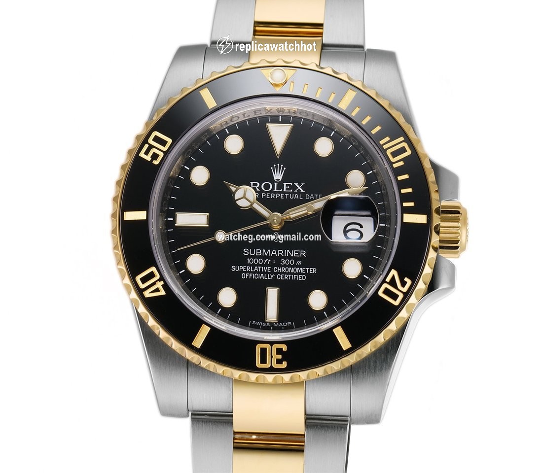 Rolex Submariner Date Gold Steel Automatic 116613 LN