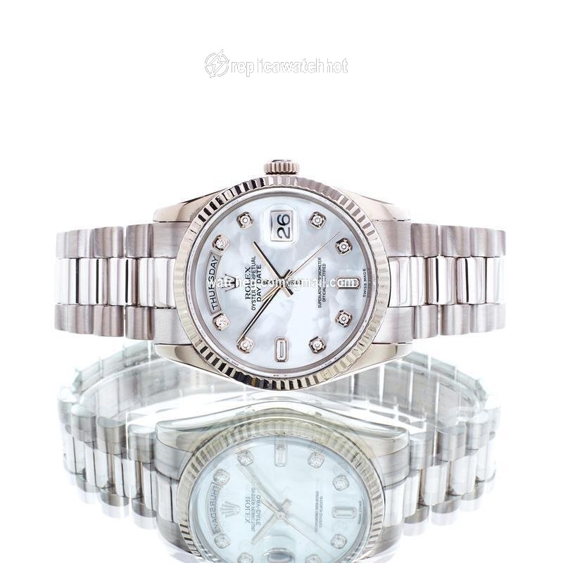 Rolex Day-Date 36 Mens watch Unisex White gold Automatic 118239