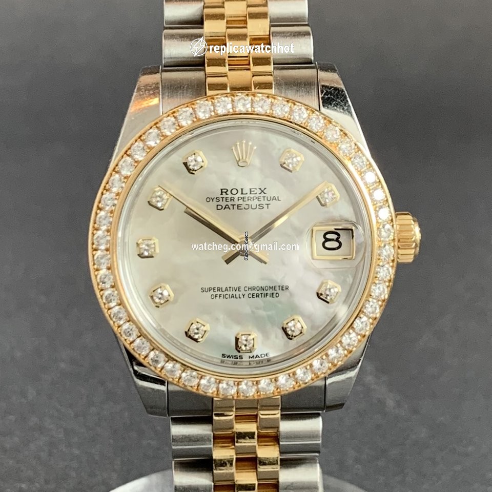 Rolex Datejust 31 Womens watch Gold Steel Automatic 178383