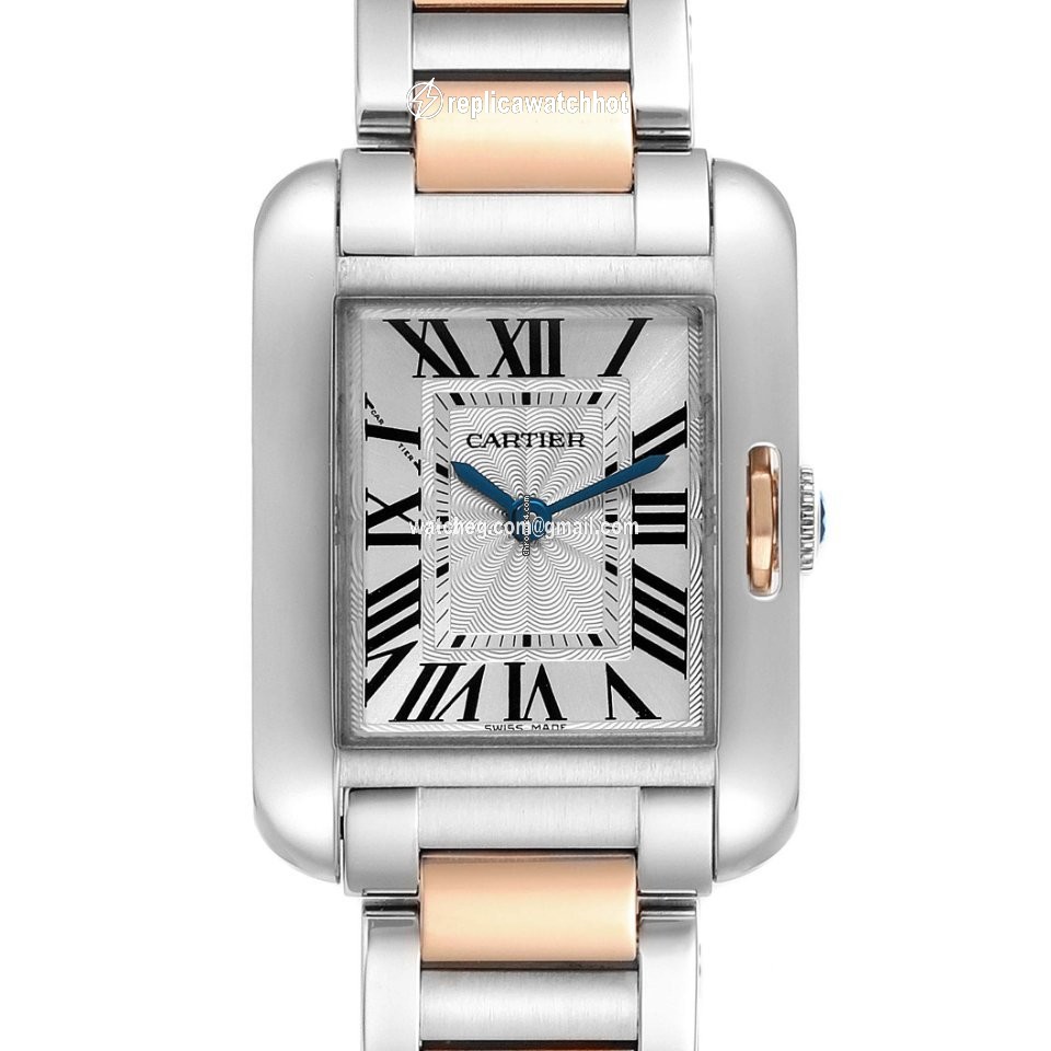 Cartier Tank Anglaise Womens watch Quartz Gold Steel W5310019