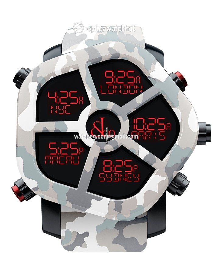 Jacob & Co. Five Time Zone Mens watch Unisex Quartz GH100.11.NS.PC.ANS4D