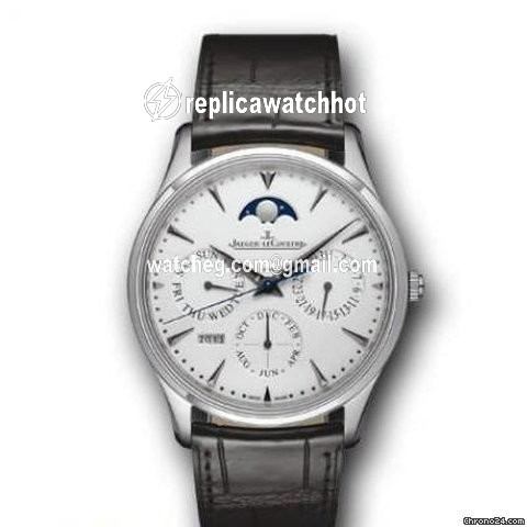 Jaeger-LeCoultre Master Ultra Thin Perpetual Mens watch Unisex Automatic White gold Q1303520