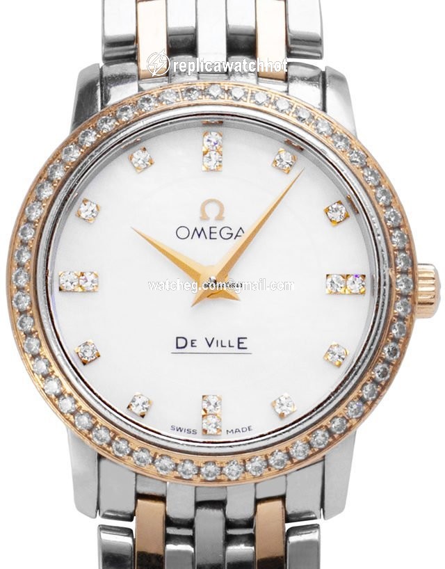 Omega De Ville Prestige Mens watch Unisex Quartz Yellow gold 413.25.27.60.55.001