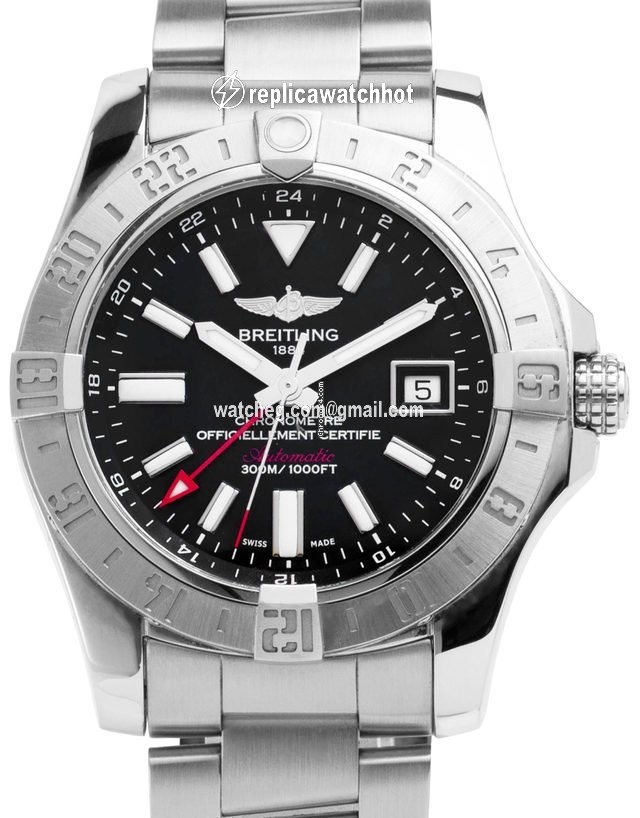 Breitling Avenger II GMT Mens watch Unisex Automatic Steel A32390111B1A1