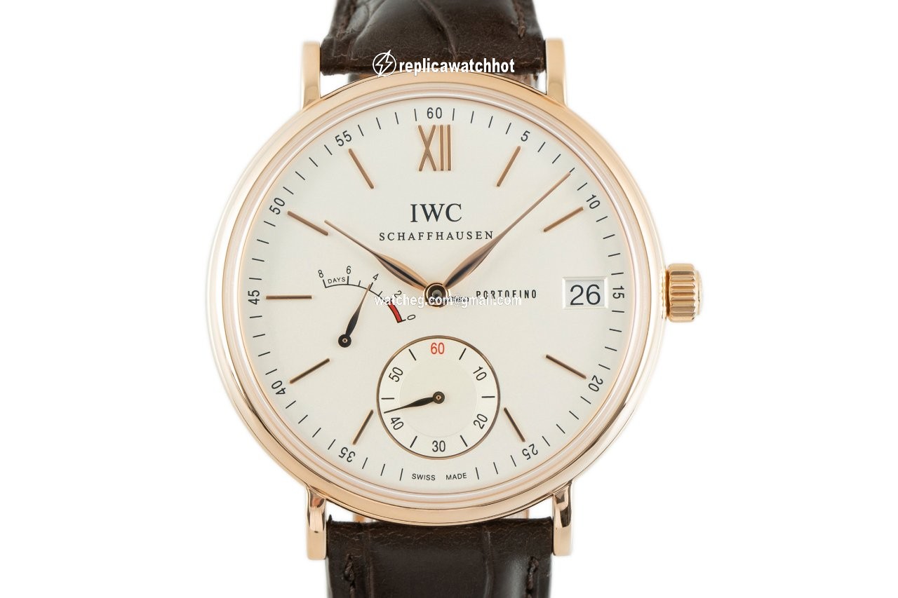 IWC Portofino Hand-Wound Mens watch Unisex Manual winding Red gold IW510107