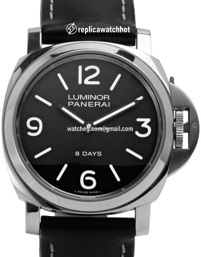 Panerai Luminor Base 8 Days Mens watch Unisex Manual winding Steel PAM00560