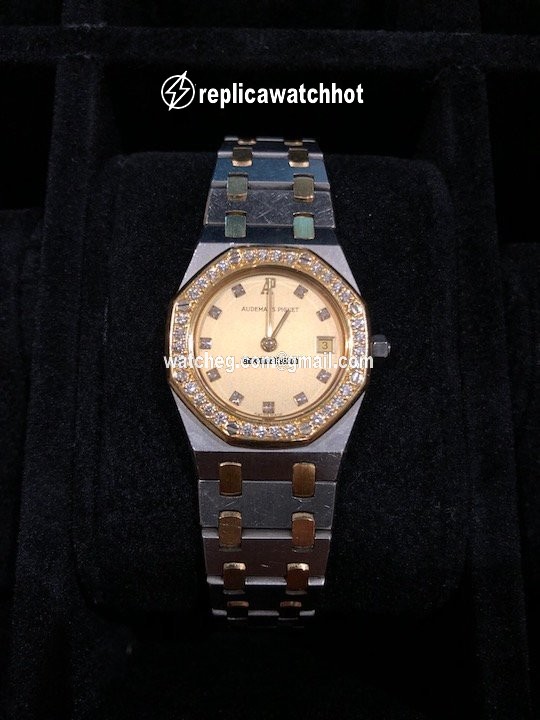 Audemars Piguet Royal Oak Lady Womens watch Quartz Gold Steel 66270SA