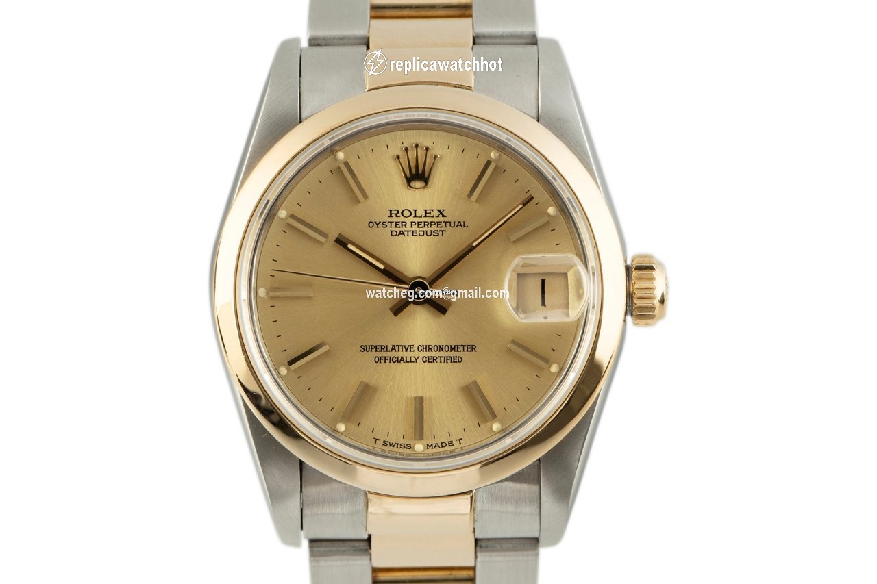 Rolex Datejust 31 Womens watch Gold Steel Automatic 68243