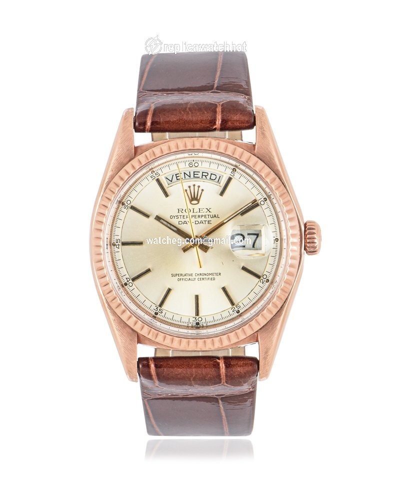 Rolex Day-Date 36 Mens watch Unisex Rose gold Automatic 1803