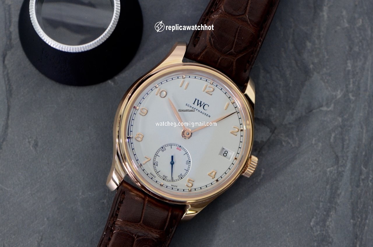 IWC Portuguese Hand-Wound Mens watch Unisex Manual winding Rose gold IW510204