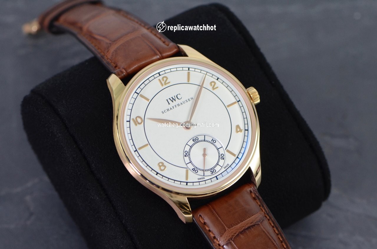 IWC Portuguese Hand-Wound Mens watch Unisex Manual winding Rose gold IW544503