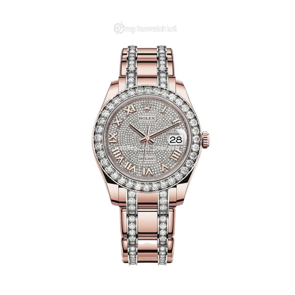 Rolex Pearlmaster Mens watch Unisex Rose gold Automatic 86285