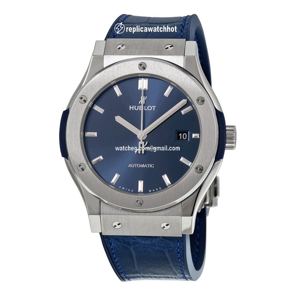 Hublot Classic Fusion Blue Mens watch Unisex Automatic Titanium 542.NX.7170.RX