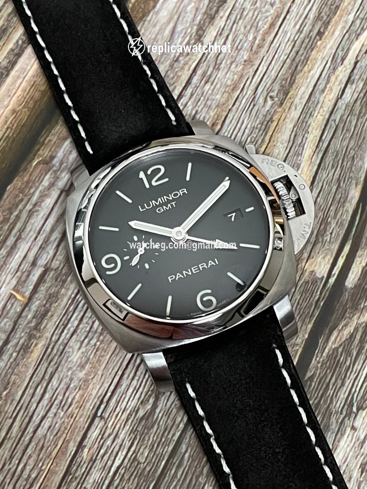 Panerai Luminor 1950 3 Days GMT Automatic Mens watch Unisex Automatic Steel PAM 00320
