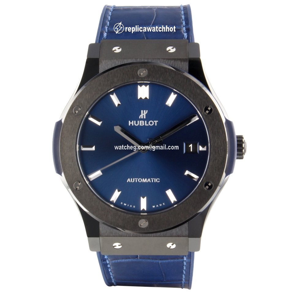 Hublot Classic Fusion Blue Mens watch Unisex Automatic Ceramic 511CM7170LR