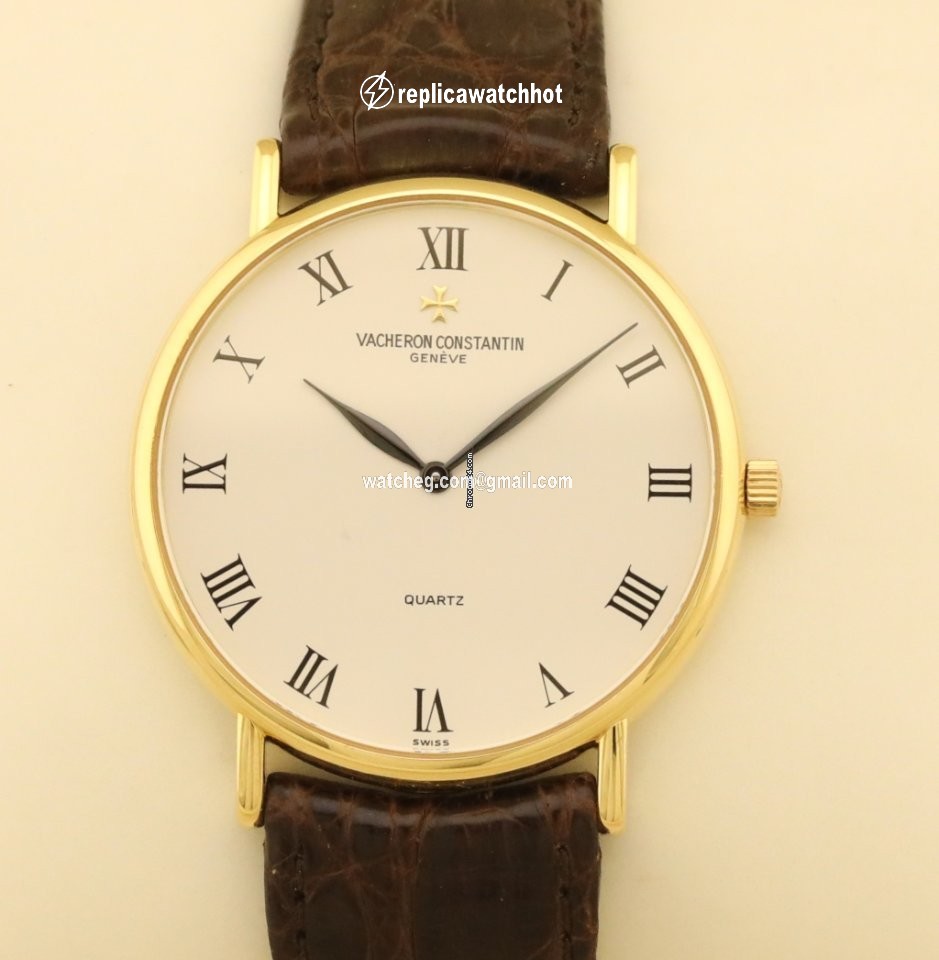 Vacheron Constantin Patrimony Mens watch Unisex Quartz Yellow gold 74002