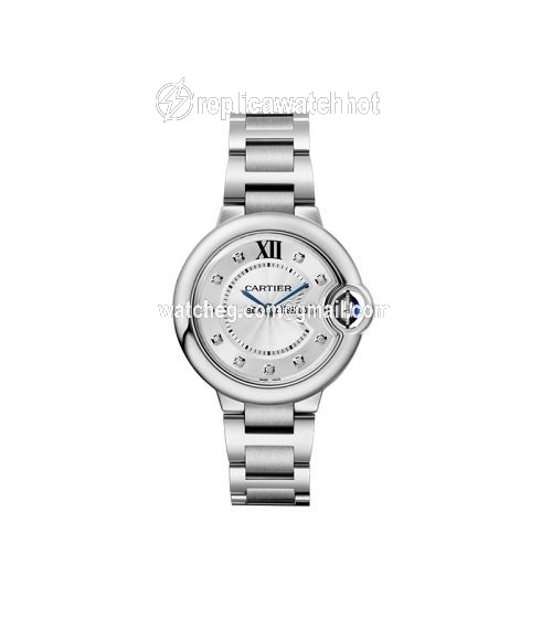 Cartier Ballon Bleu 33mm Womens watch Quartz Steel W4BB0020