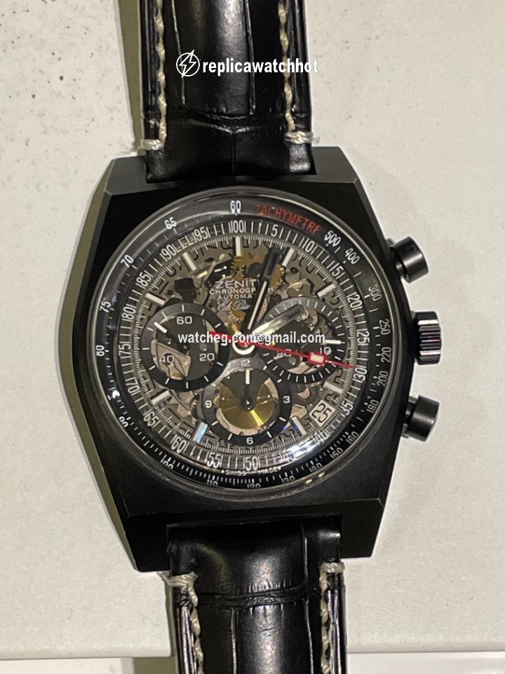 Zenith El Primero New Vintage 1969 Mens watch Unisex Automatic Titanium 96.1969.469 77.C683