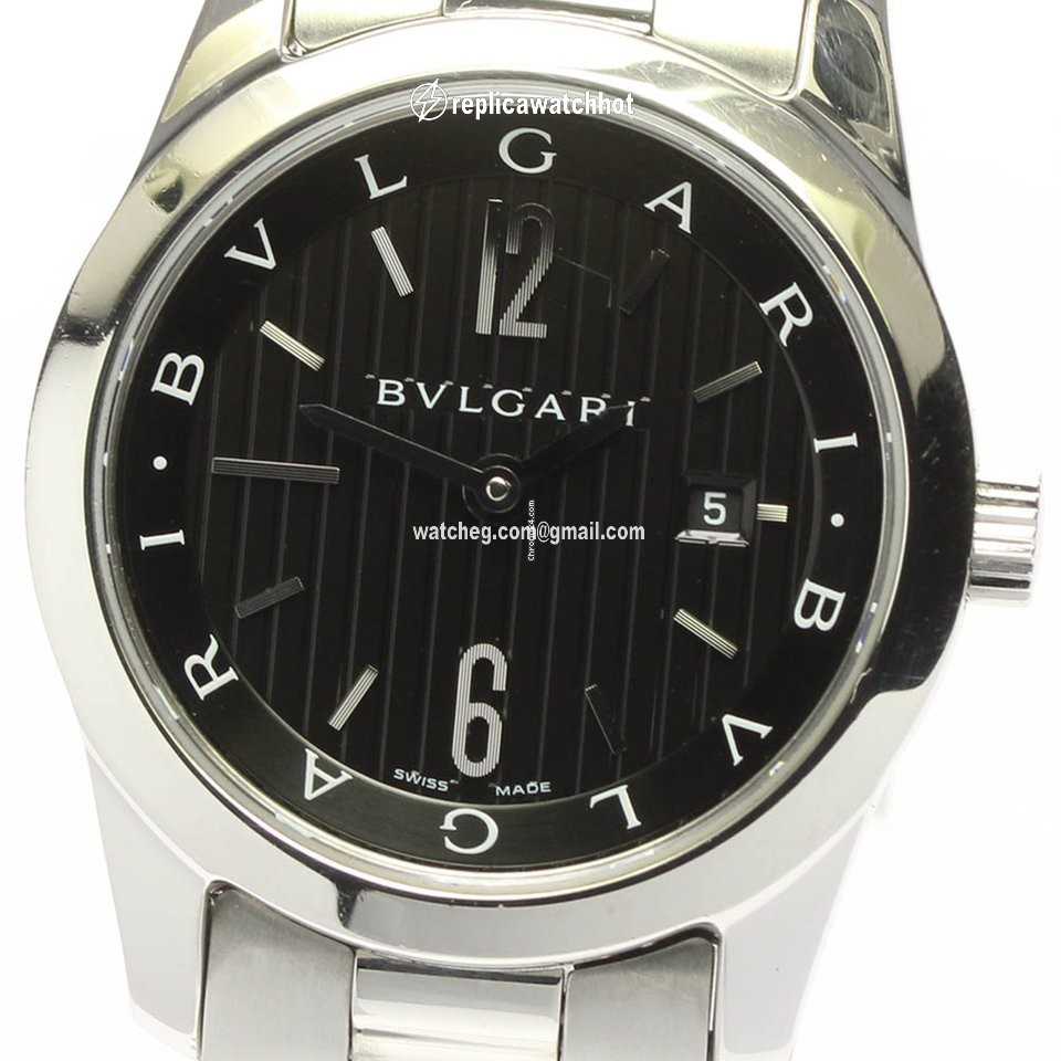 Bulgari Mens watch Unisex Quartz Steel ST30S