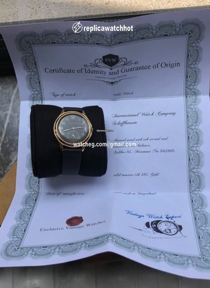 IWC Mens watch Unisex Manual winding Yellow gold 1025912