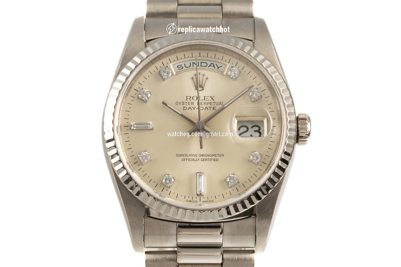 Rolex Day-Date 36 Mens watch Unisex White gold Automatic 18239