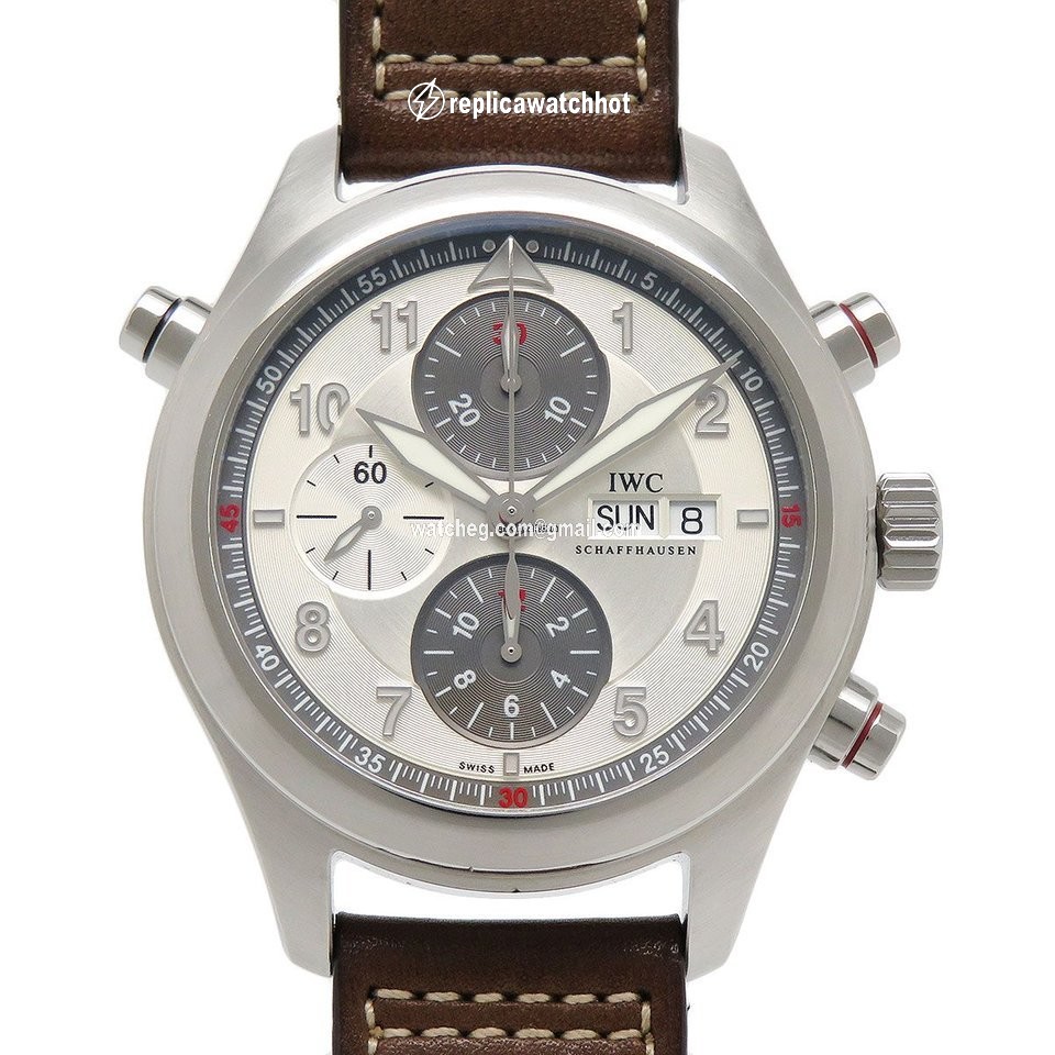 IWC Pilot Double Chronograph Mens watch Unisex Automatic Steel IW371802