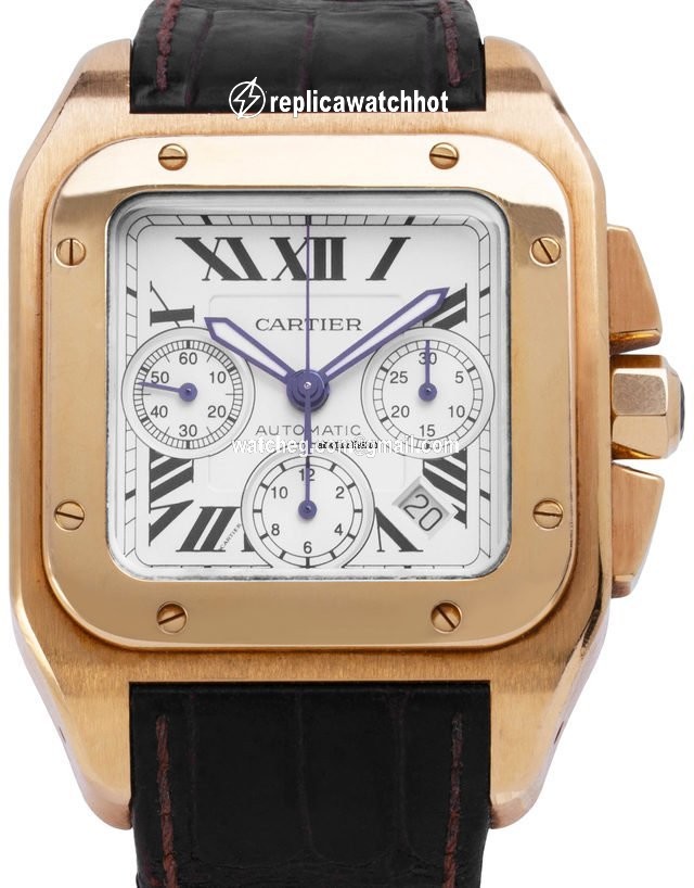 Cartier Santos 100 Mens watch Unisex Automatic Yellow gold 2741