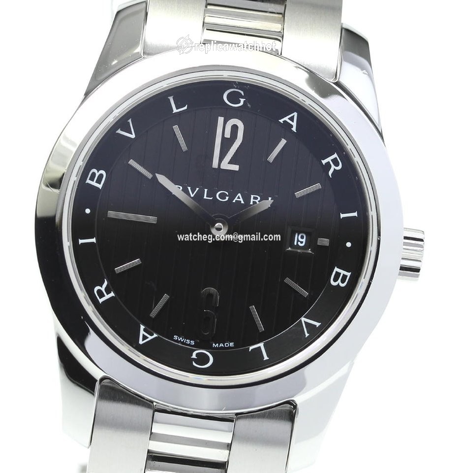 Bulgari Mens watch Unisex Quartz Steel ST30S