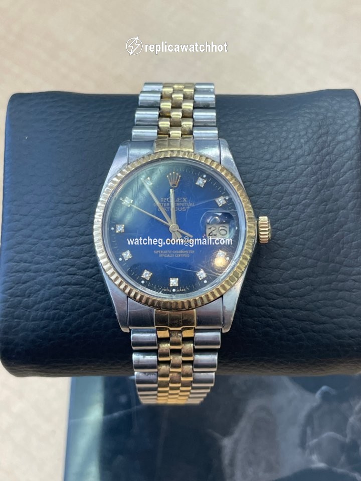 Rolex Datejust 36 Mens watch Unisex Gold Steel Automatic 16013 - 16233